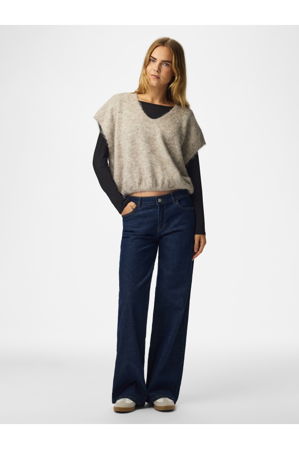 Pull Maille Greige PCALLIE PIECES - 1 | TOP