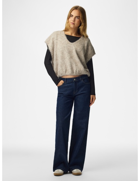 Pull Maille Greige PCALLIE PIECES - 1 | HAUTS