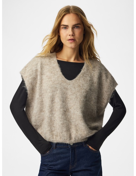 Pull Maille Greige PCALLIE PIECES - 3 | HAUTS