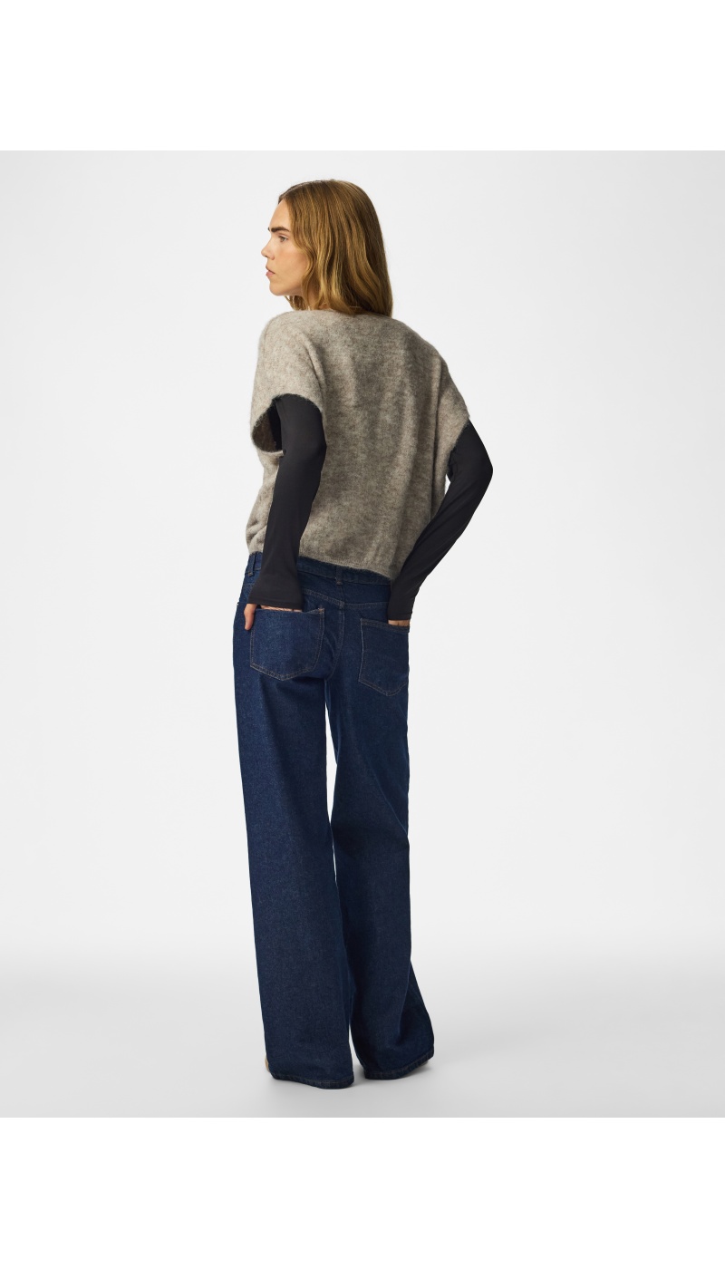 Pull Maille Greige PCALLIE PIECES - 2 | TOP