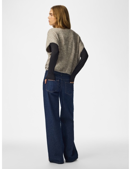 Pull Maille Greige PCALLIE PIECES - 2 | TOP