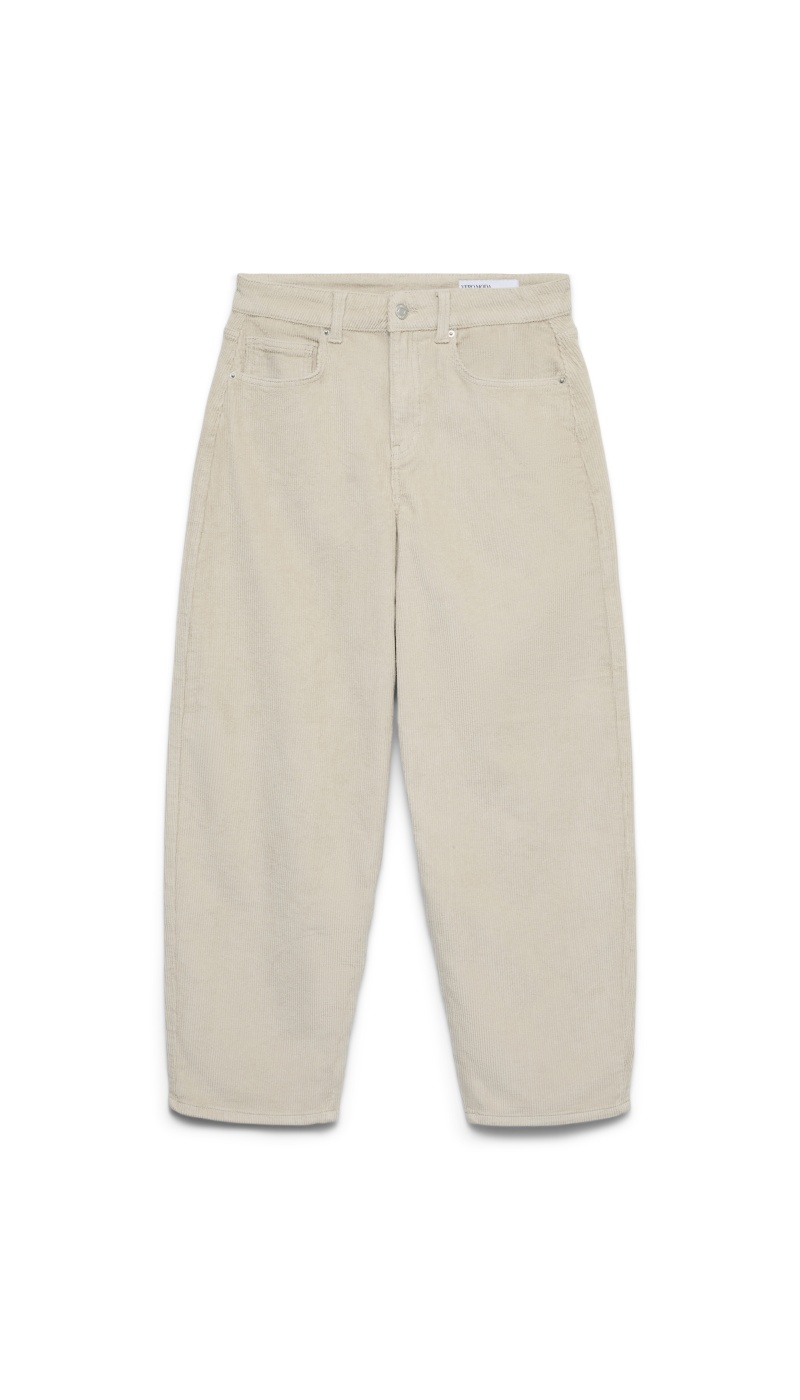 Pantalon Barrel Oatmeal VMBILLIE Longueur 32 Vero Moda - 5 | BAS