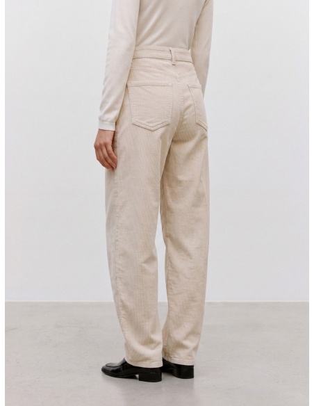Pantalon Barrel Oatmeal VMBILLIE Longueur 32