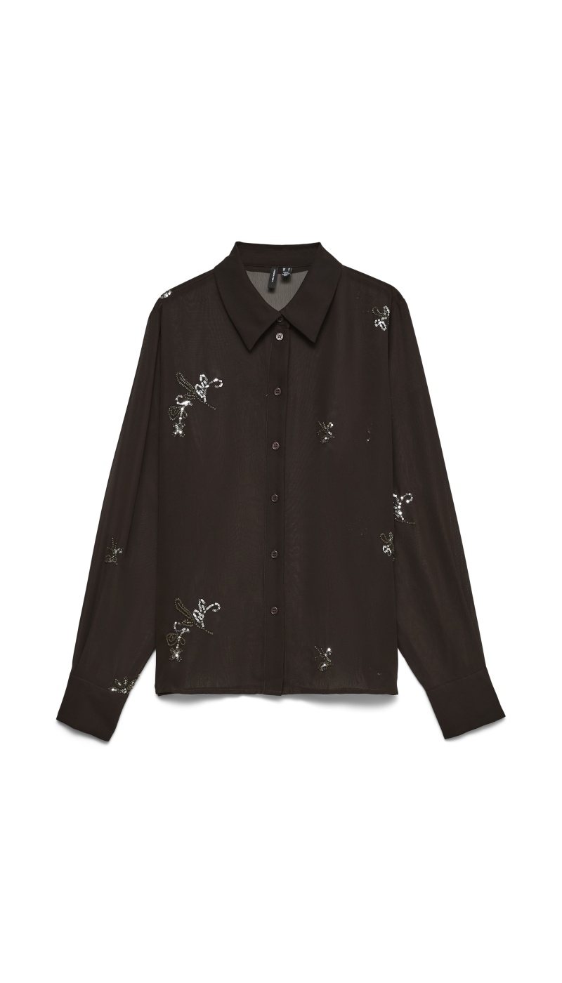 Chemise Sequin Chocolate Torte VMGILMA Vero Moda - 1 | HAUTS