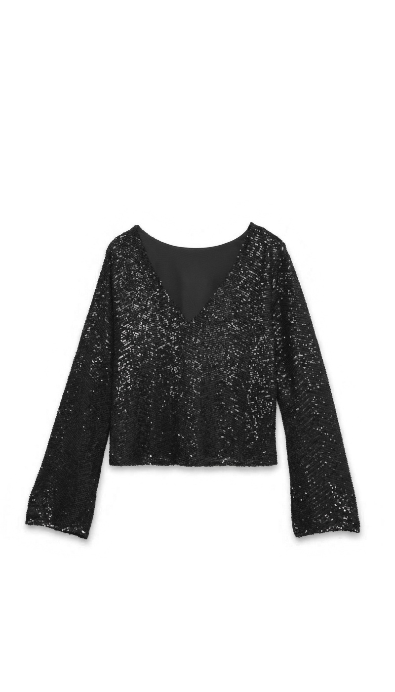 Top Sequin Black VMCLARISA Vero Moda - 4 | TOP