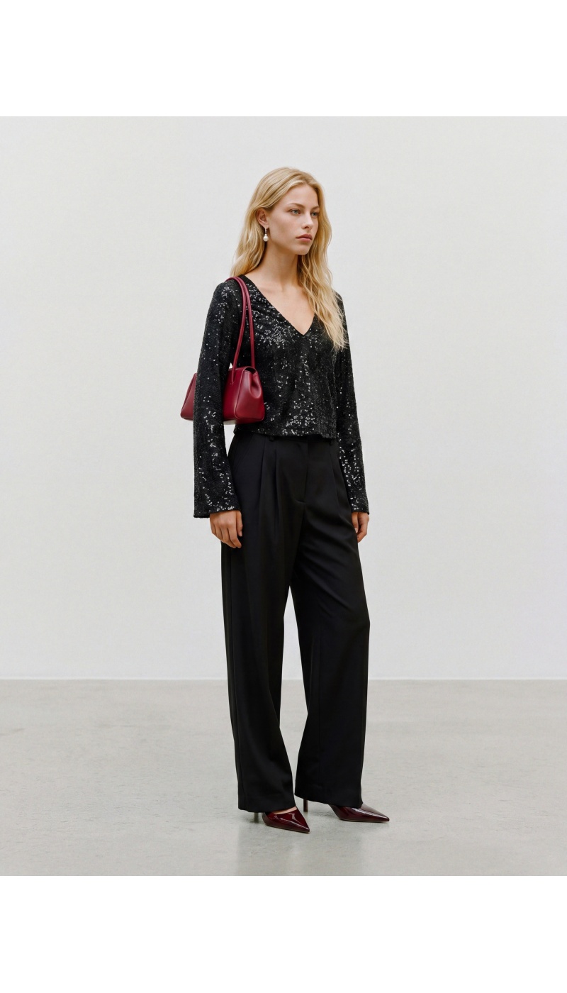 Top Sequin Black VMCLARISA Vero Moda - 1 | HAUTS