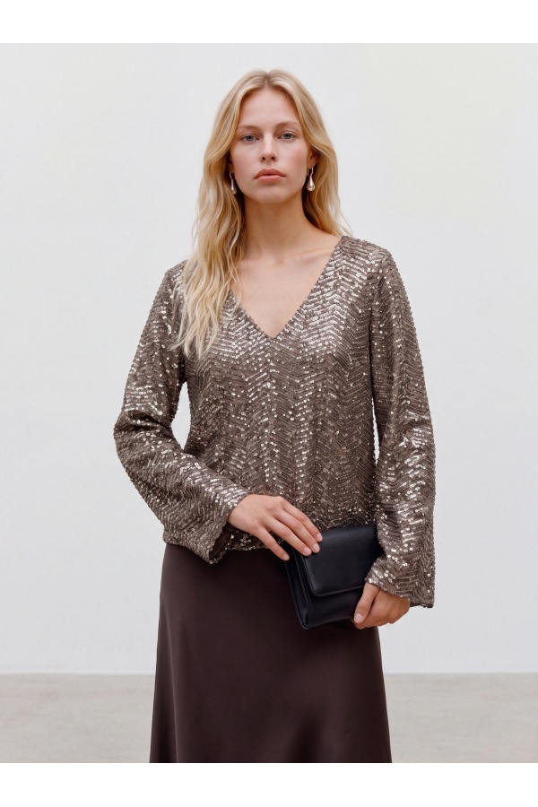 Top Sequin Fossil VMCLARISA Vero Moda - 1 | HAUTS 2