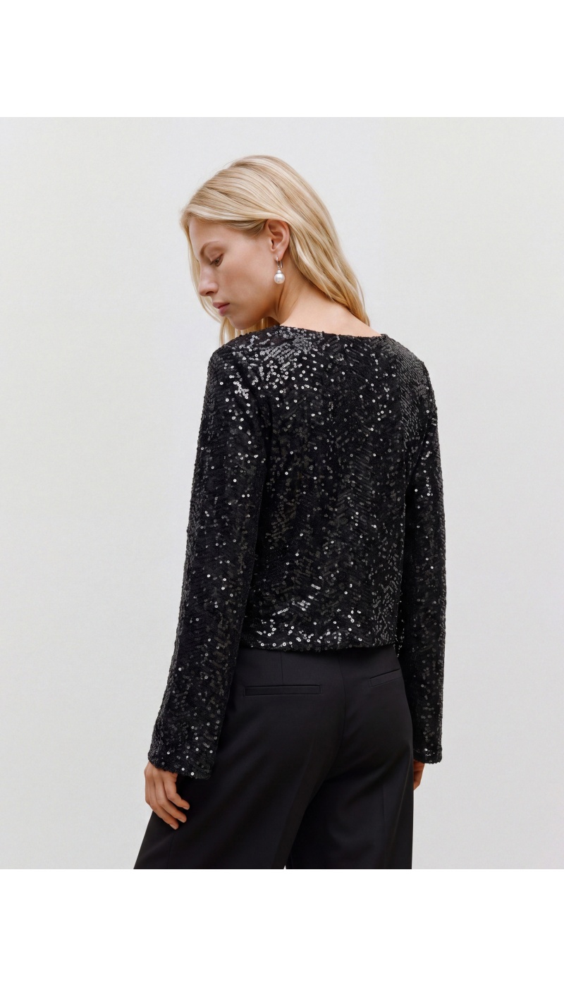 Top Sequin Black VMCLARISA Vero Moda - 2 | HAUTS