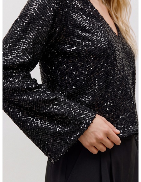 Top Sequin Black VMCLARISA Vero Moda - 3 | HAUTS