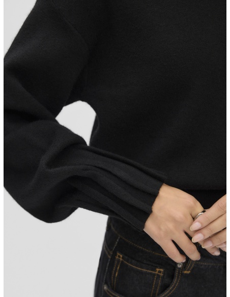 Pull Maille Black VMKACY Vero Moda - 3 | HAUTS