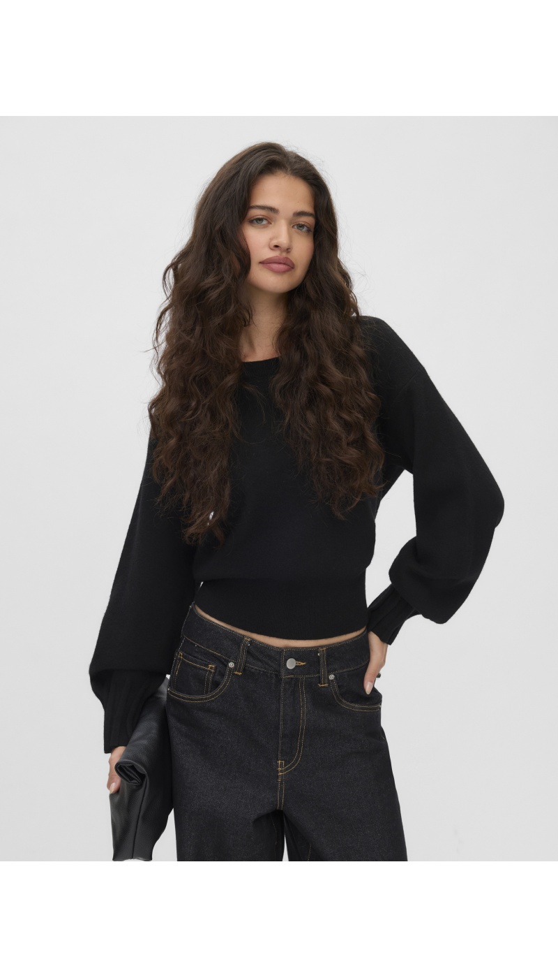 Pull Maille Black VMKACY Vero Moda - 1 | HAUTS