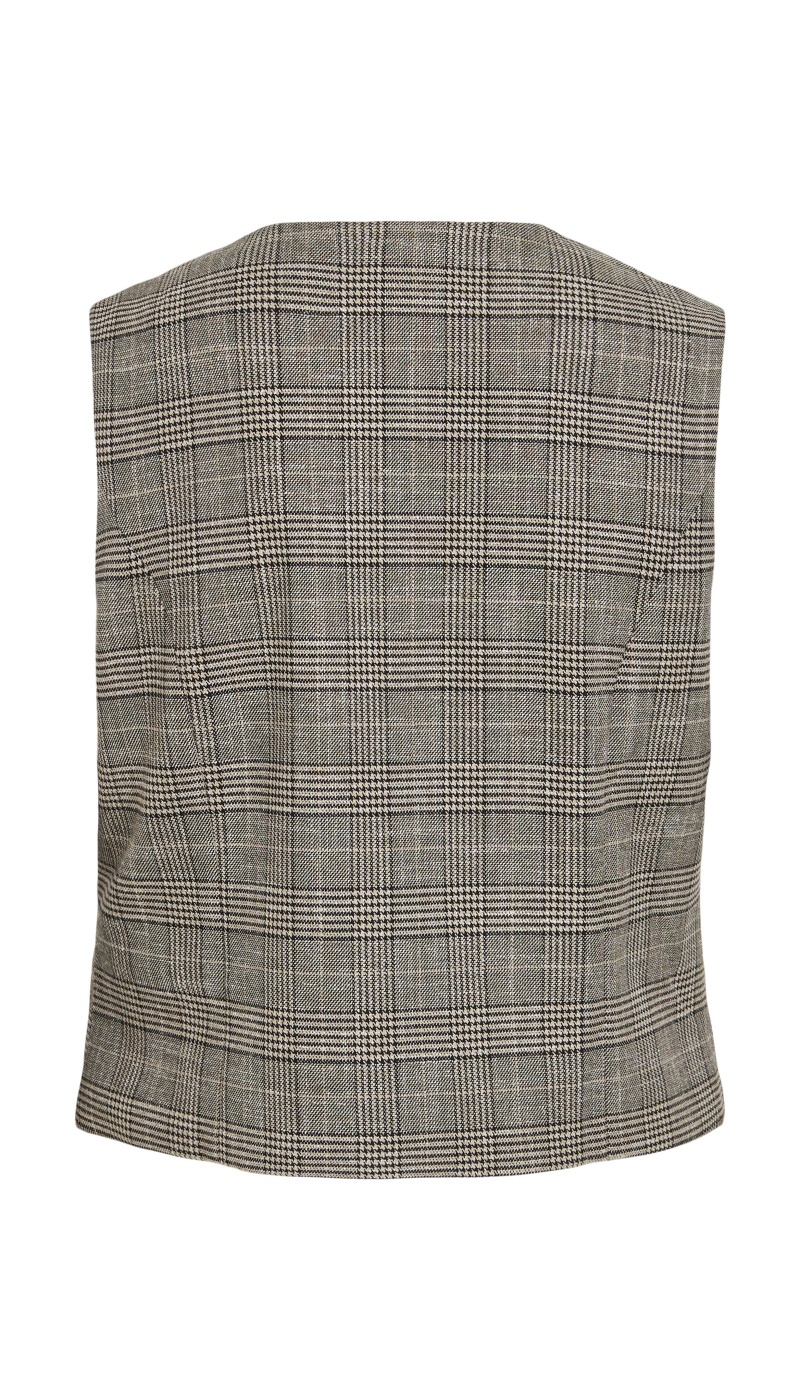 Gilet Carreaux Sand VITJENKA VILA - 2 | FEMMES