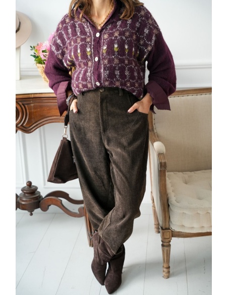 Pantalon Velours Marron Banditas TERRAFIN BANDITAS - 2 | Accueil