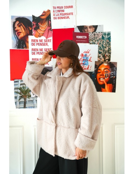 Veste Fourrure Love Écru Banditas BECCARIA BANDITAS - 1 | Accueil