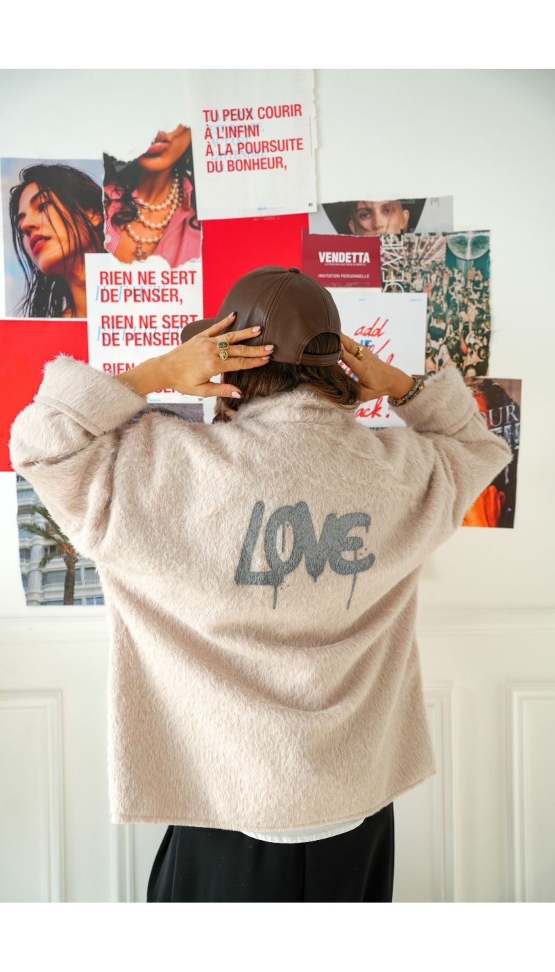 Veste Fourrure Love Écru Banditas BECCARIA BANDITAS - 2 | Accueil
