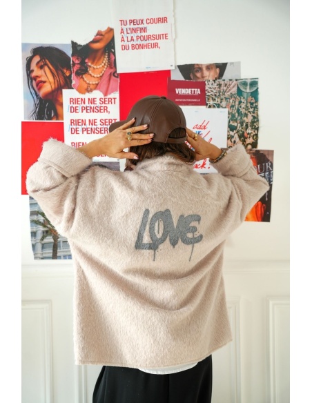 Veste Fourrure Love Écru Banditas BECCARIA BANDITAS - 2 | Accueil
