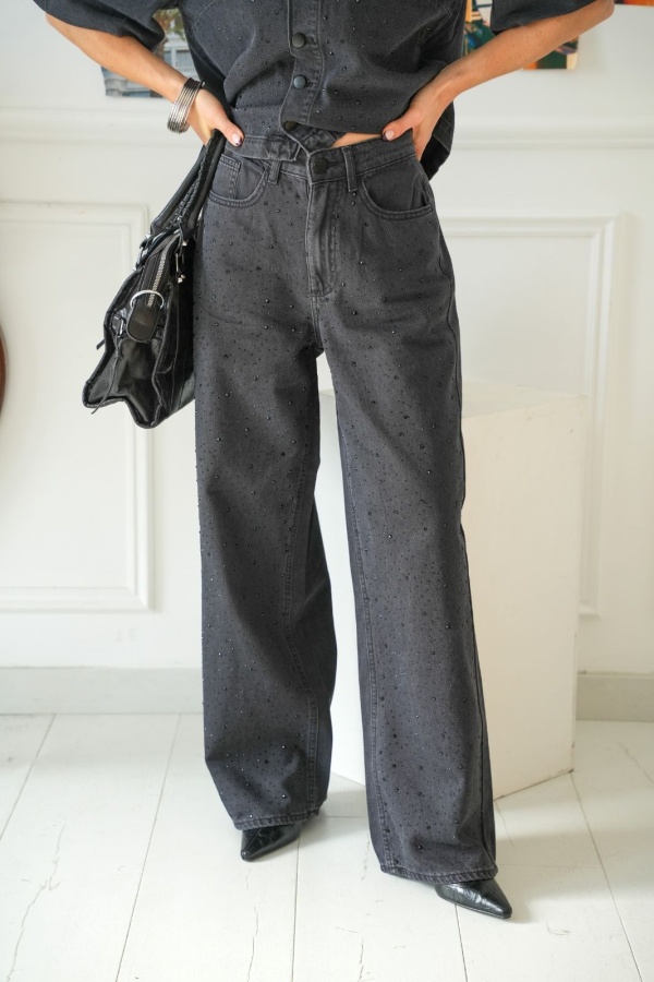 Jean Strass Black Denim VIFREYA VILA - 1 | Accueil