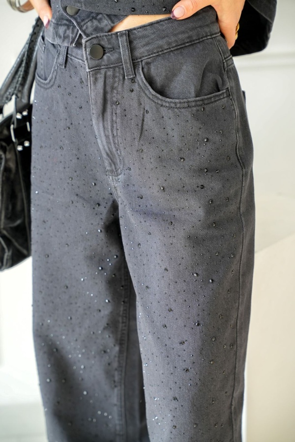 Jean Strass Black Denim VIFREYA VILA - 1 | Accueil 2