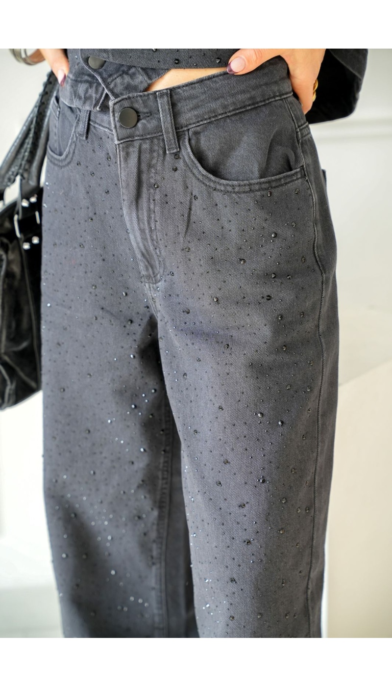 Jean Strass Black Denim VIFREYA VILA - 2 | Accueil