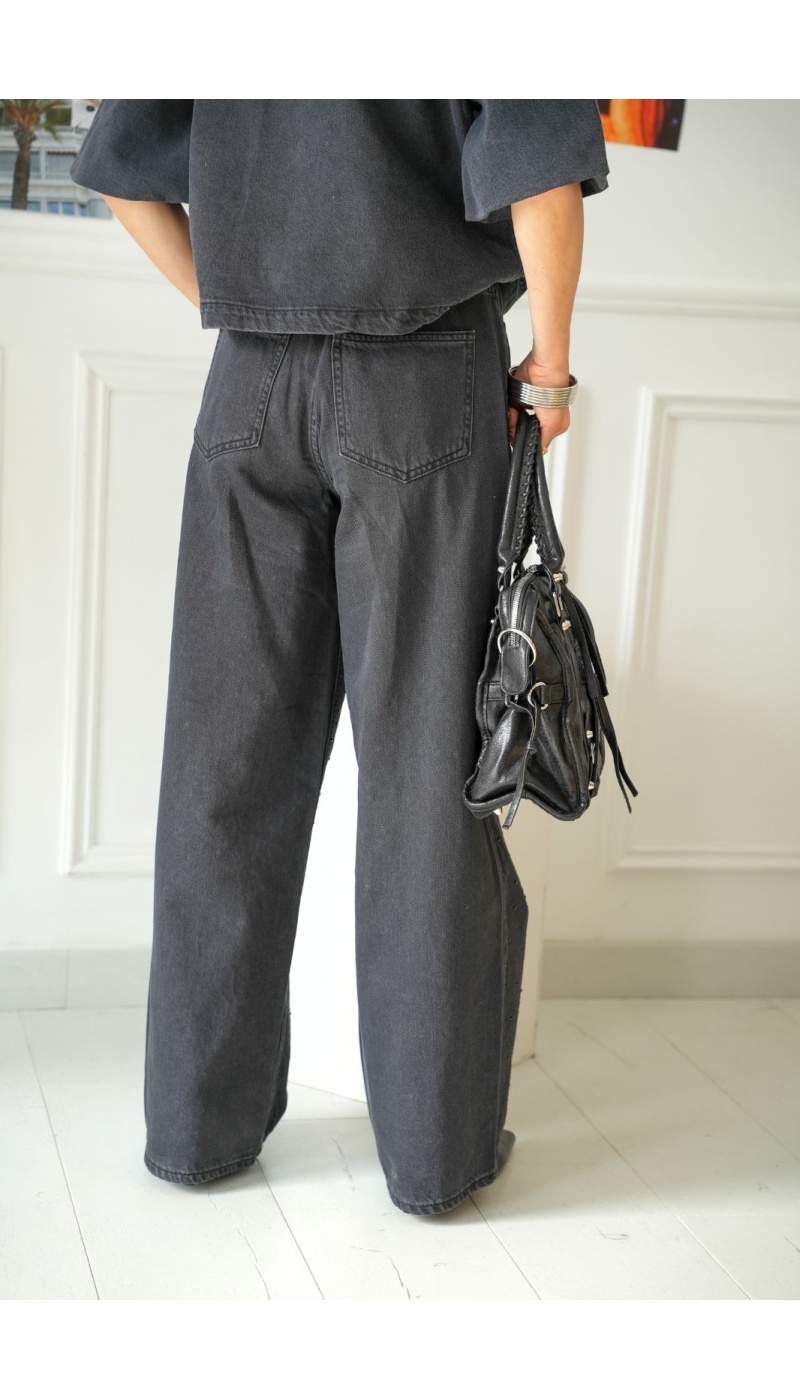 Jean Strass Black Denim VIFREYA VILA - 9 | Accueil