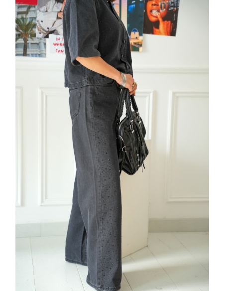 Jean Strass Black Denim VIFREYA VILA - 10 | Accueil