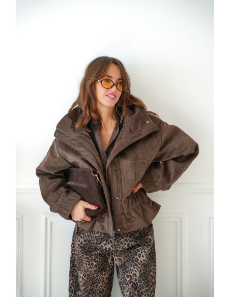 Veste Bomber Marron NIVA Noho - 1 | Accueil