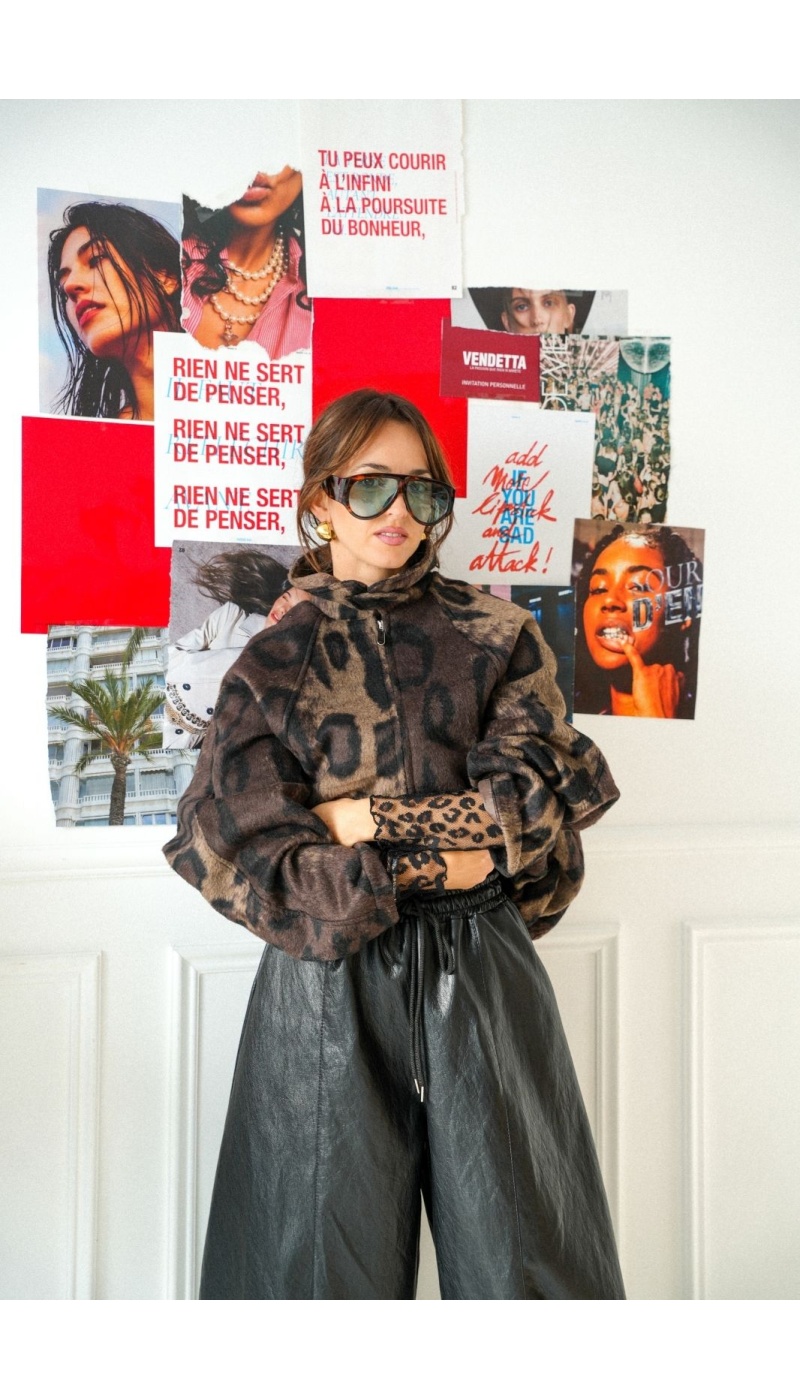 Veste Léopard Choco SIENNA Noho - 1 | Accueil