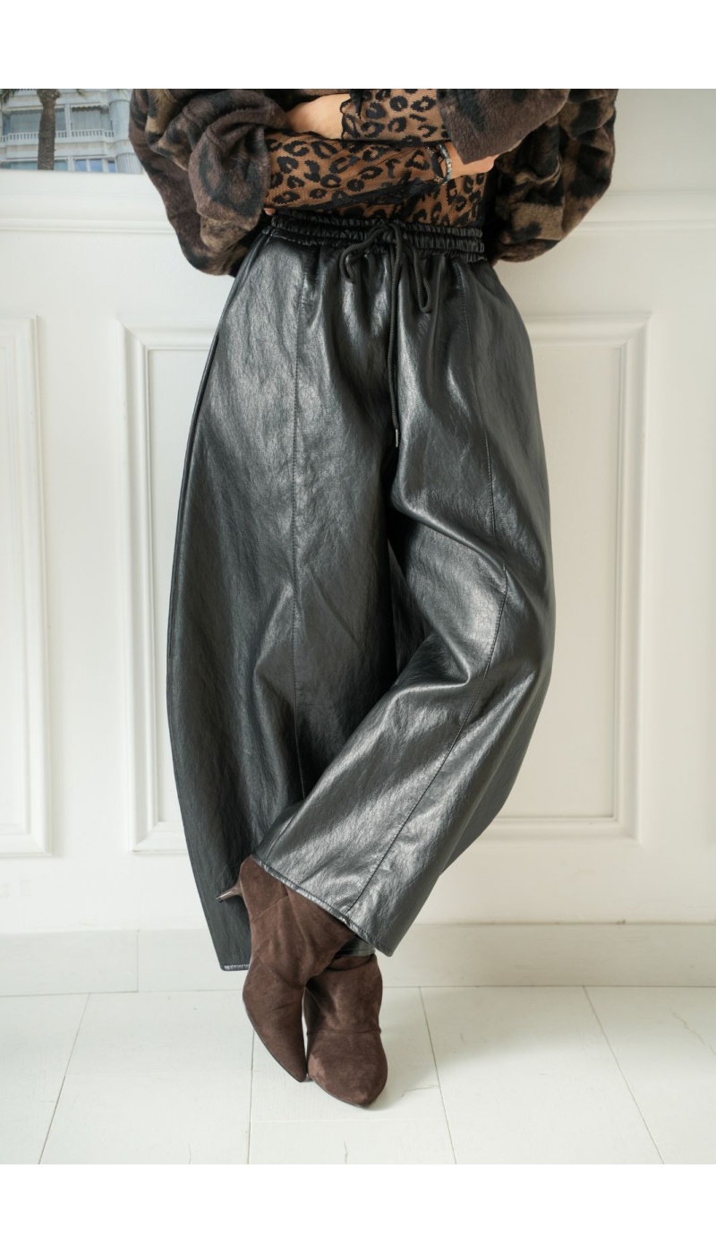 Pantalon Similicuir Noir JORDANS Noho - 2 | Bienvenido