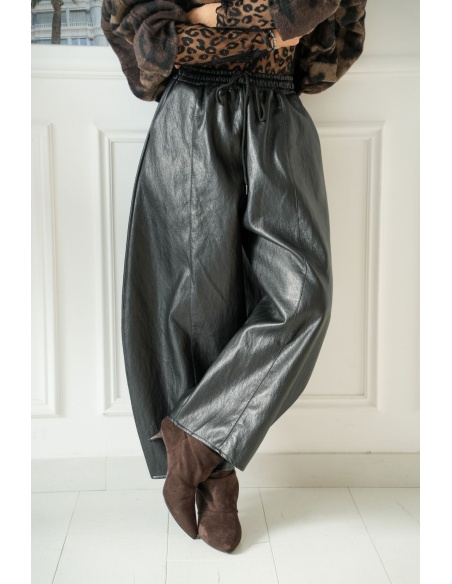 Pantalon Similicuir Noir JORDANS Noho - 2 | Bienvenido