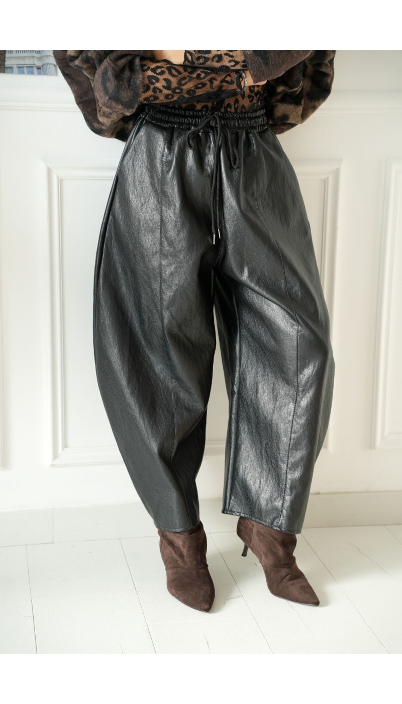 Pantalon Similicuir Noir JORDANS Noho - 3 | Accueil