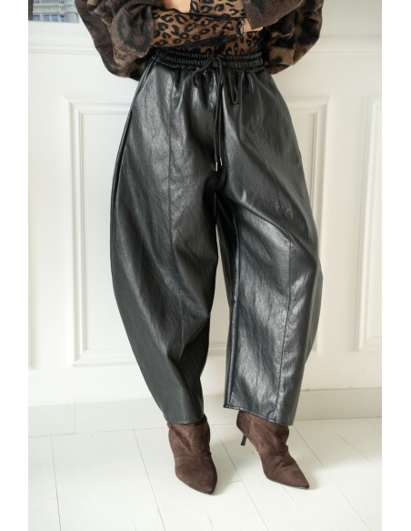 Pantalon Similicuir Noir JORDANS Noho - 3 | Bienvenido