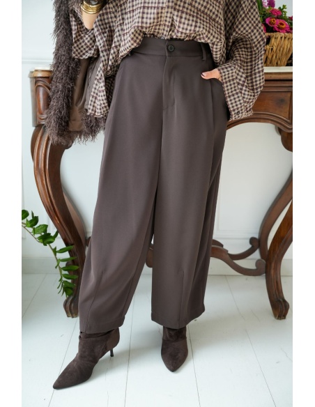 Pantalon Choco À Pinces Please DIANA PLEASE - 1 | Accueil