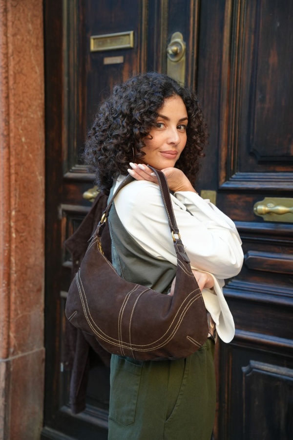 SAC FEMME SUEDIN COGNAC H26 Noho - 1 | Willkommen