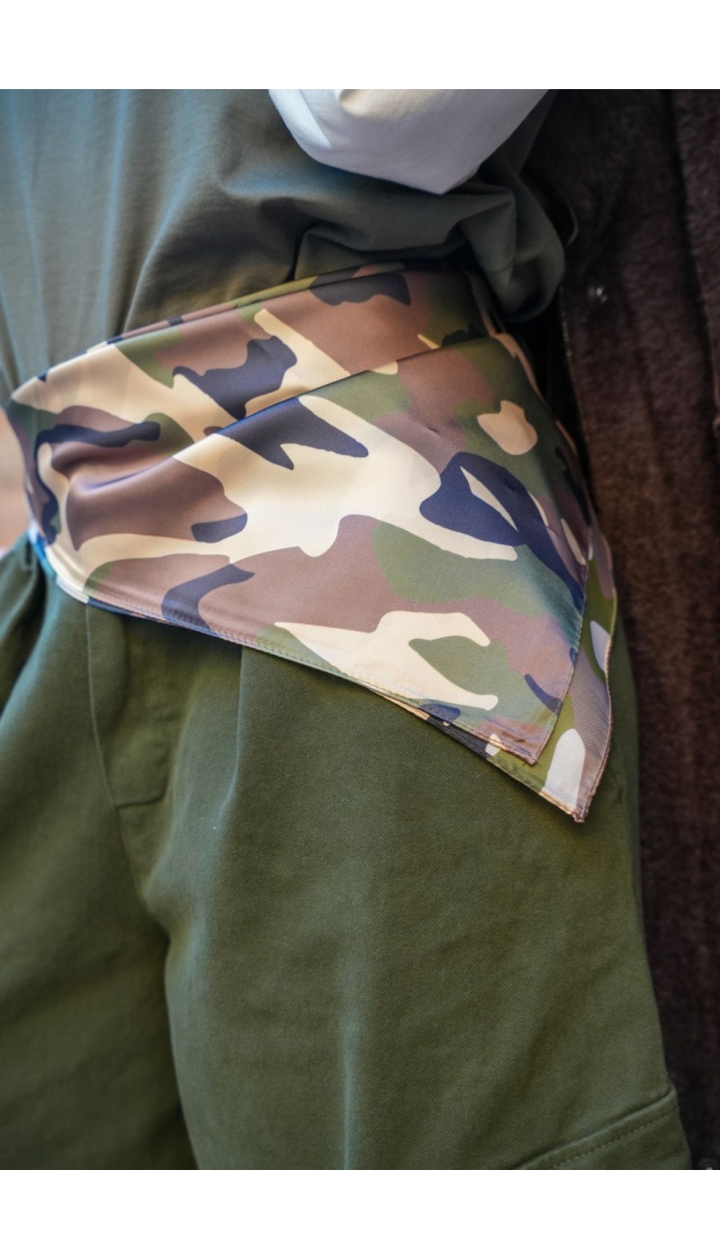 Foulard Militaire Vert JAMES Noho - 2 | Accueil