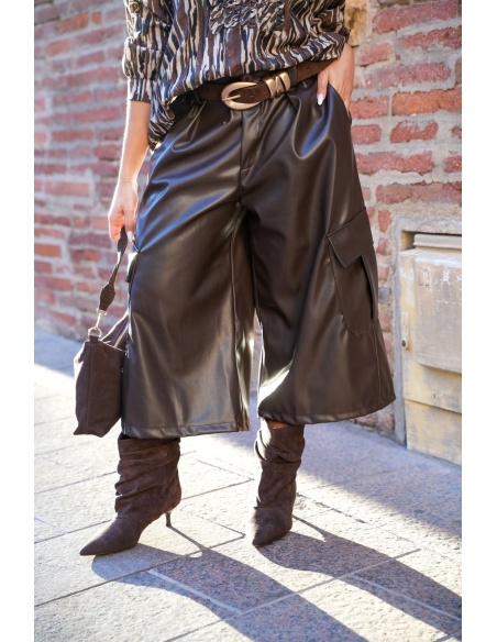 SHORTS FEMME SIMILI CHOCO H26 Johanna - 3 | Willkommen