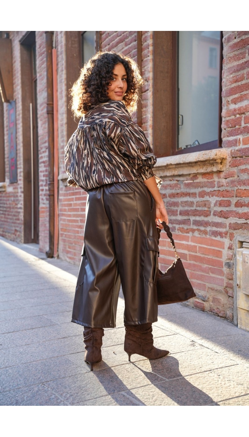 Blouse Froncé Choco Johanna ADDIE Johanna - 6 | Willkommen